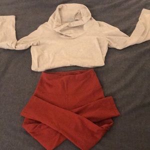 Rust colored pocket leggings